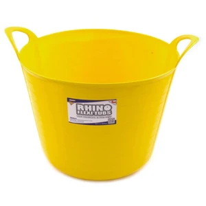 Stadium Rhino BM5/40/Y Flexi Tub with Handles Yellow 40 Litre